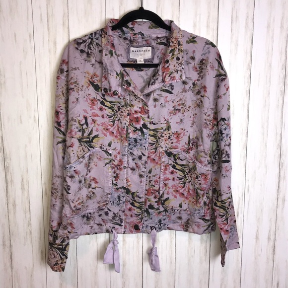 Marrakech Darcy Tencel Lilac Camo Jacket - Picture 3 of 5